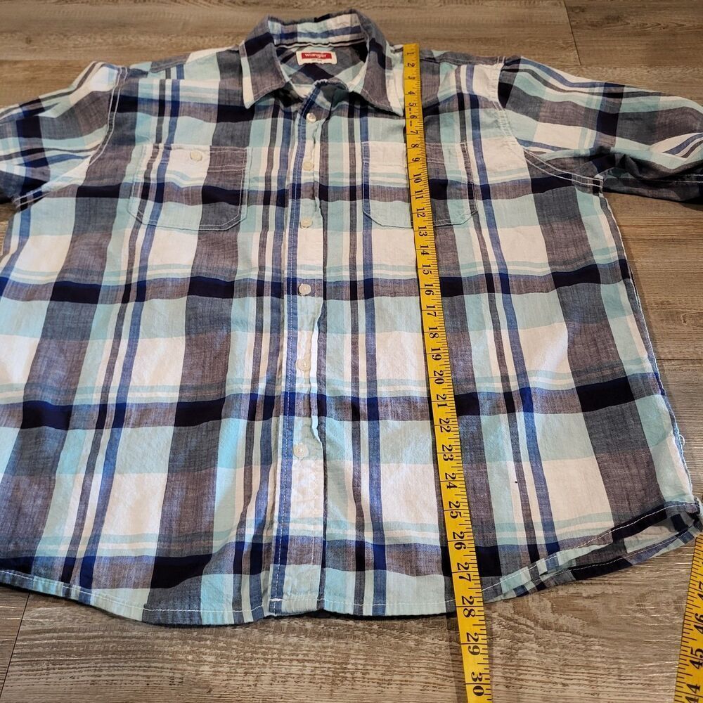 Wrangler Plaid Flannel Long Sleeve Button Down Shirt Mens Size XL - Picture 7 of 8